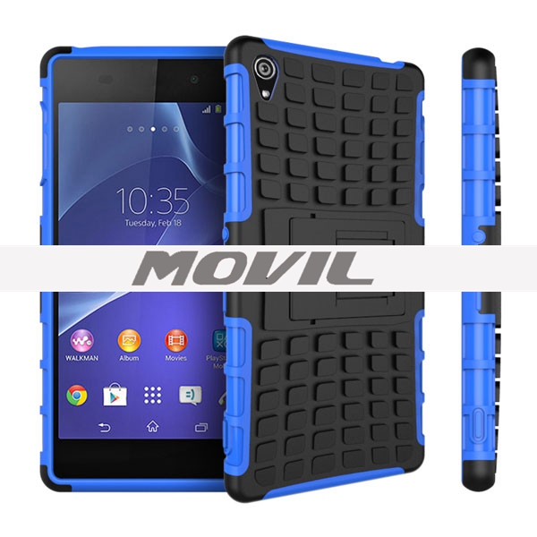 NP-1904 2 en 1 funda para Sony Z3 con soporte-11